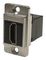 CP30700GM - Dual Entry HDMI Socket to HDMI Socket Feedthrough Connector, Panel Mount, Nickel Frame, CSK Holes