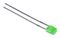 MP007962 - Rectangular LED, Super Green, Through Hole, 2mm x 3mm, 20mA, 2V, 571nm