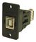 CP30607NX1 - Slim USB 2.0 Type B Socket to USB 2.0 Type A Socket Feedthrough Connector, Black, 3.2mm Plian Holes, Plastic
