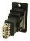 CP30608NX1 - Slim USB 2.0 Type A Socket to USB 2.0 Type A Socket Feedthrough Connector, Black, 3.2mm Plian Holes, Plastic