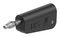 64.1040-21 - 4mm Stackable Banana Plug with Spring Loaded Multilam, 60V DC, 19A, Black
