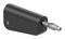 64.1040-21 - 4mm Stackable Banana Plug with Spring Loaded Multilam, 60V DC, 19A, Black