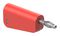 64.1040-22 - 4mm Stackable Banana Plug with Spring Loaded Multilam, 60V DC, 19A, Red