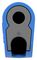64.1038-23 - 4mm Plug, Blue/Grey, 19A, Solder, Nickel