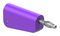 64.1042-26 - 4mm Plug, Violt/Gry, 32A, Solder, Nickel