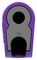 64.1038-26 - 4mm Stackable Banana Plug with Spring Loaded Multilam, 60V DC, 19A, Violet