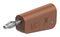 64.1042-27 - 4mm Plug, Brwn/Grey, 32A, Solder, Nickel