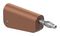 64.1042-27 - 4mm Plug, Brwn/Grey, 32A, Solder, Nickel