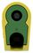 64.1041-20 - 4mm Plug, Yell/Green, 19A, Screw, Nickel