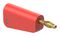64.1043-22 - 4mm Plug, Red/Grey, 32A, Solder, Gold