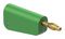 64.1043-25 - 4mm Plug, Grn/Grey, 32A, Solder, Gold