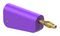 64.1043-26 - 4mm Plug, Violt/Gry, 32A, Solder, Gold