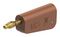 64.1041-27 - 4mm Plug, Brown/Grey, 19A, Screw, Gold