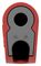 64.1043-22 - 4mm Plug, Red/Grey, 32A, Solder, Gold