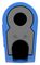 64.1043-23 - 4mm Plug, Blue/Grey, 32A, Solder, Gold