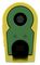 64.1045-20 - 4mm Plug, Yell/Green, 32A, Screw, Gold