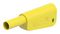 66.2023-20 - 4mm Plug, Sh, Yell/Grn, 32A, Solder, Gld