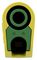 66.2018-20 - 4mm Stackable Banana Plug with Spring Loaded Multilam, 1kV, 19A, Green / Yellow