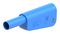 66.2025-23 - 4mm Plug, Sh, Blue/Gry, 32A, Screw, Gld
