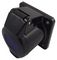 410306SW - 16A, 230V, Panel Mount CEE Socket, 2P+E, Black, IP44