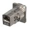 SGACDPMC - XLR RJ45 Cat6a Socket to RJ45 Cat6a Socket Panel Mount Feedthrough Connector