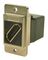 CP30788M3 - Dual Entry Slim 8K HDMI Socket to 8K HDMI Socket Feedthrough Connector, Nickel Frame, M3 Holes