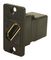CP30688 - Slim 8K HDMI Socket to 8K HDMI Socket Feedthrough Connector, Black Plastic Frame, CSK Holes