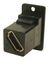 CP30688 - Slim 8K HDMI Socket to 8K HDMI Socket Feedthrough Connector, Black Plastic Frame, CSK Holes