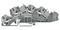 2005-7642 - 4 Conductor Multi Level Installation Terminal Block, Push In Cage Clamp, 20AWG to 10AWG, 32A, Grey