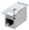 SGACDINS - RJ45 Cat6a Compact Shielded Through Coupler, DIN Rail Mount