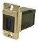 CP30755M - Dual Slim USB 3.0 Type A Socket to USB 3.0 Type A Right Angle Socket Feedthrough Connector, Nickel Frame, CSK Holes
