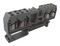 280-833 - 4 Conductor Through Terminal Block, 35mm DIN Rail, Cage Clamp, 28AWG to 12AG, 20A
