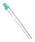 L-493GT - Cylindrical Green LED, T-1 3/4 (5mm), 20mA, 2V, 565nm
