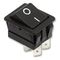 C1350ATAAB - Switch, DPST, 16A, 250V ac, Black I/O