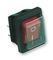 C1353ALGNF - Rocker Switch, DPST, Illuminated Red
