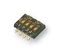 MCDHN-04F-T-V - DIP Switch, Slide Actuator, 4 Way, Half Pitch, SPST, 24V DC, 25mA, Top Tape Sealed, SMD
