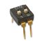 MCNDI-02S - DIP Switch, Low Profile, Slide Actuator, 2-Pole SPST, Raised