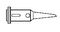 SP.1.0S.F - Single Flat Tip for SuperPro 125 Soldering Iron 1mm