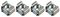 S1170 - Rack Fixing M6 Cage Nut - Pack of 4