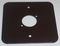 81511-RC - 1-Gang Single XLR / Speakon / RJ45 Wall Plate Black - Rounded Corners