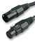 FL-08-6 - 5 Pin Male to Female DMX Lead, 6m Black