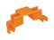 243-112 - 35mm DIN Rail Mounting Carrier, Micro Push Wire 243 Series, Orange