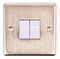 6172/BZ - Decorative Plate Switch, 2 Gang, 2 Way, 10AX, Bronze