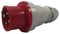 210406 - 16A, 415V, Cable Mount CEE Plug, 3P+E, Red, IP44