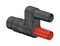 67.9536-21 - 2 Pole Banana Plug to BNC Adaptor, 4mm, 1kV