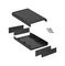 1593KBK - ABS Enclosure, 66x28x67mm, Black, IP54