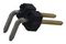 90121-0762 - Header, Right Angle, 1 Row, 2 Way