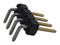 90121-0764 - Header, Right Angle, 1 Row, 4 Way