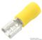 FDD5-250 - Yellow 6.3mm x 0.8 Female Push On Crimp Terminal, 100 Pack