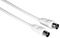 205031 - Coaxial Fly Lead, Plug to Socket, 10m, White